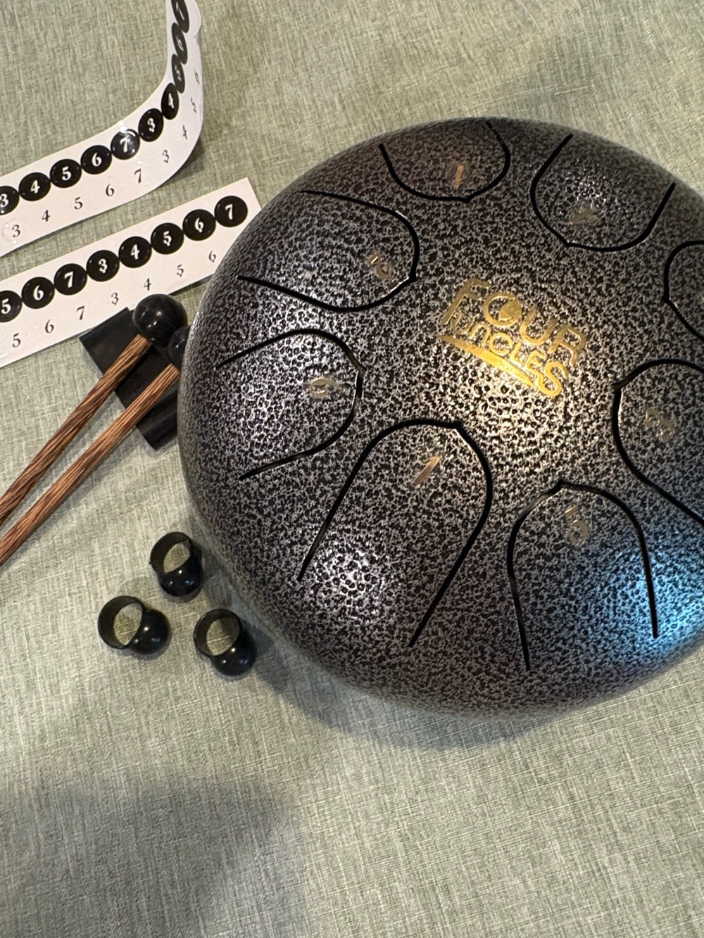 Steel Tongue Drum 6 Inch 8 Note Steel Drums Ethereal Percussion Instrument